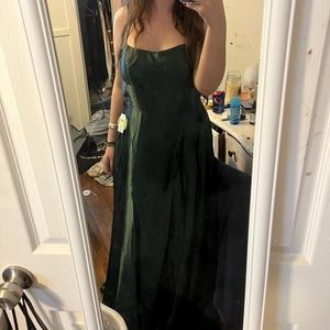 green prom dress